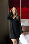 Amada Basics Sleep pitkähihainen mekko musta