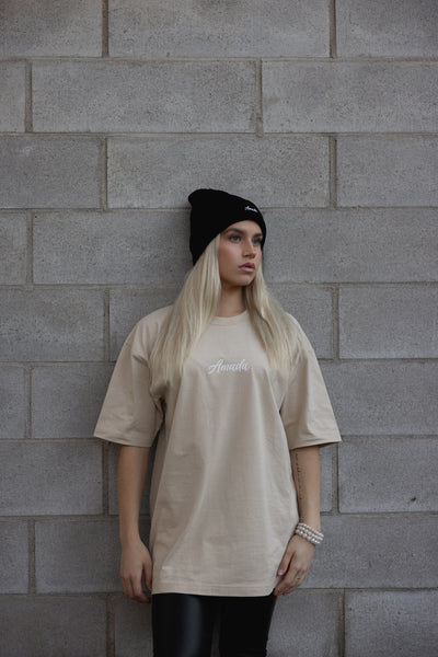 Amada Street Oversized T-paita beige