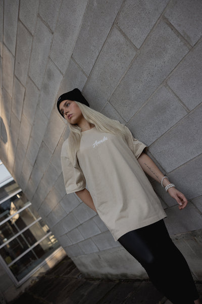 Amada Street Oversized T-paita beige