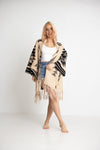 Aztec kuvioitu neuletakki beige