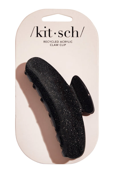 KITSCH hiusklipsi black glitter