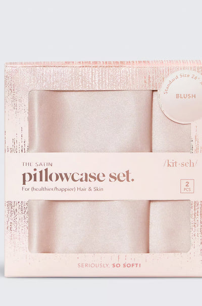KITSCH HOLIDAY satiinityynyliinasetti 2kpl rose