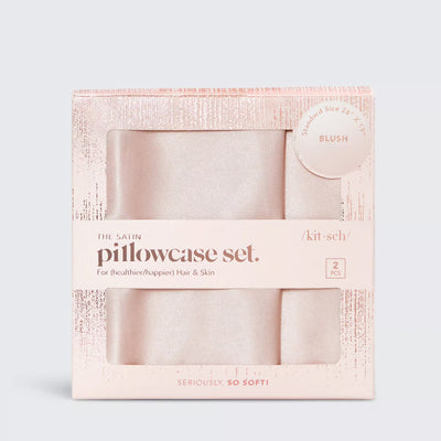 KITSCH HOLIDAY satiinityynyliinasetti 2kpl rose