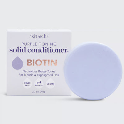 KITSCH Purple Toning Biotin palahoitoaine vaaleille ja raidoitetuille hiuksille