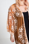 Kaksivärinen kimono oranssi-valkoinen