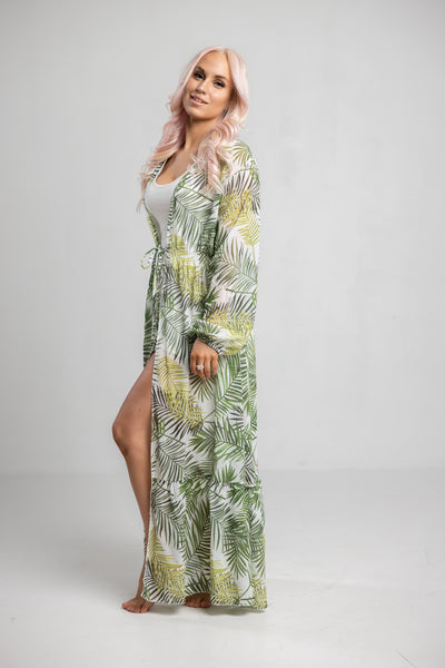 Sifonkinen kimono tropical