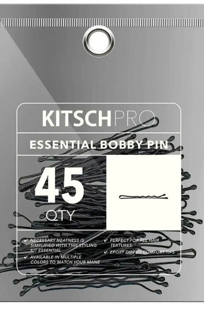KITSCH Essential bobby pin-pinnit 45kpl musta