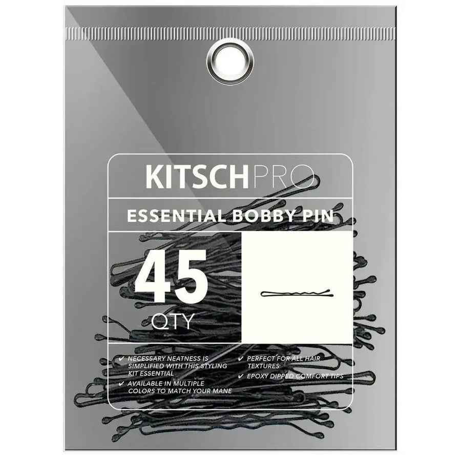 KITSCH Essential bobby pin-pinnit 45kpl musta