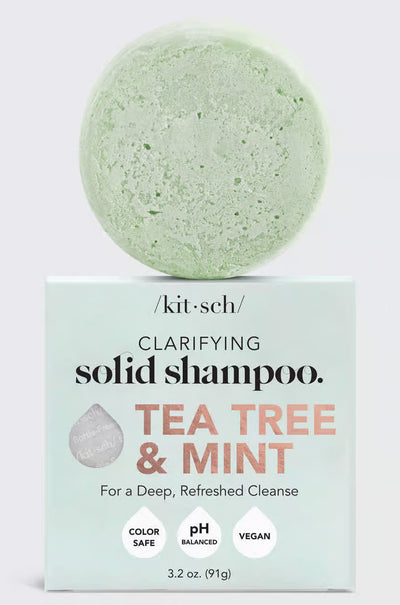 KITSCH Tea Tree + Mint puhdistava ja kirkastava palashampoo