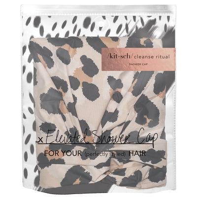KITSCH Luxury Shower Cap leopardi